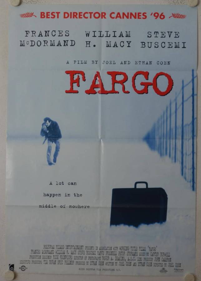 Fargo original release Belgian onesheet movie poster